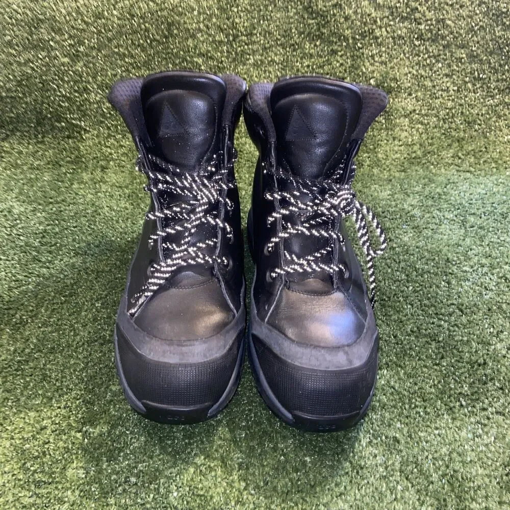Nike ACG Air Max Hiking Combat Work Boots Men’s 15 Black Leather Shoes